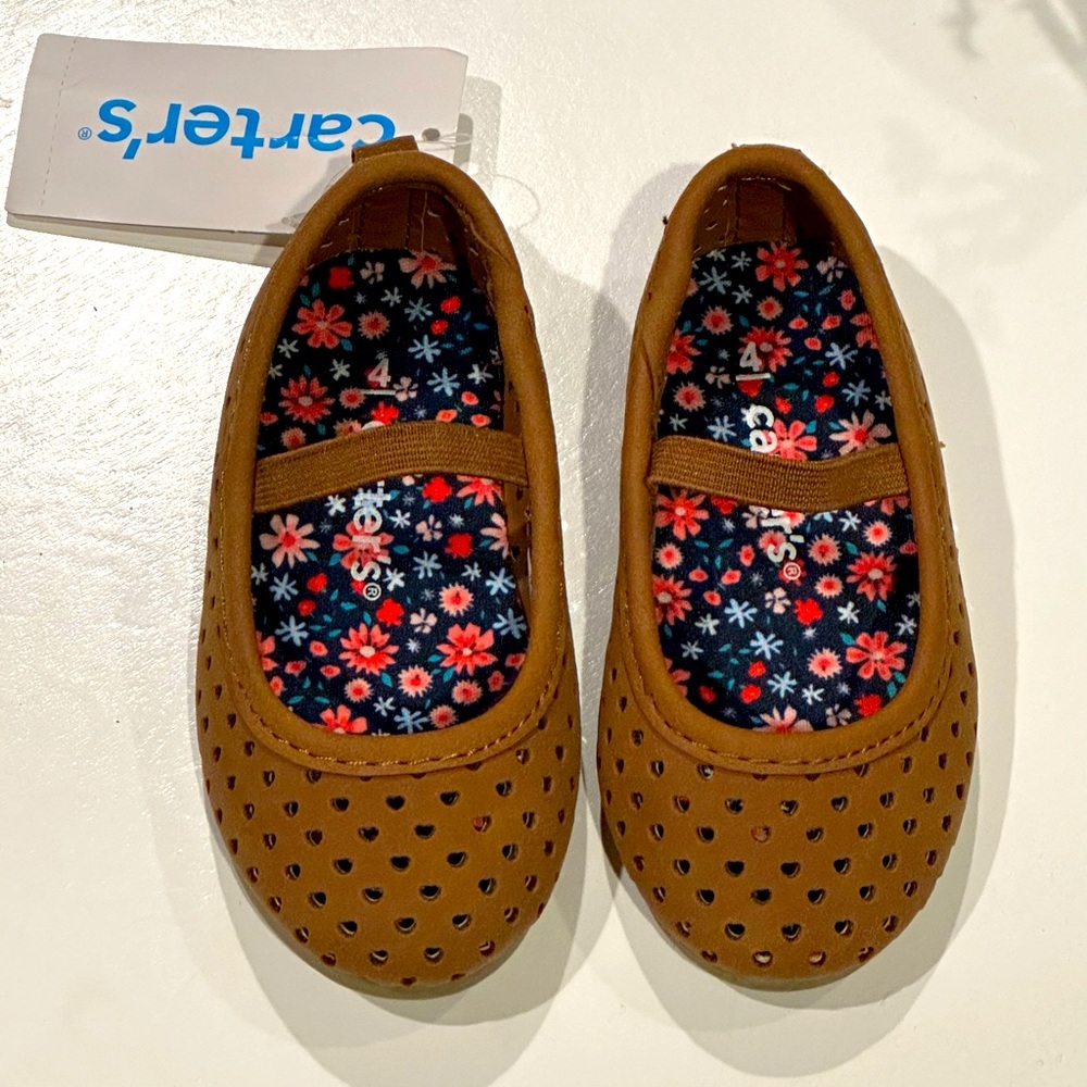 NWT toddler girls ballet flats size 4